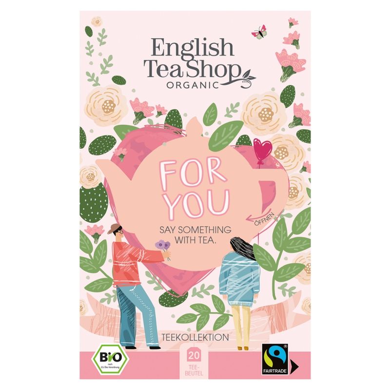 English Tea Shop ETS - "For You" Tee-Kollektion, Geschenk Freundin, Freund, Muttertag, BIO, 20 Teebeutel, 5 Sorten - Produktbild