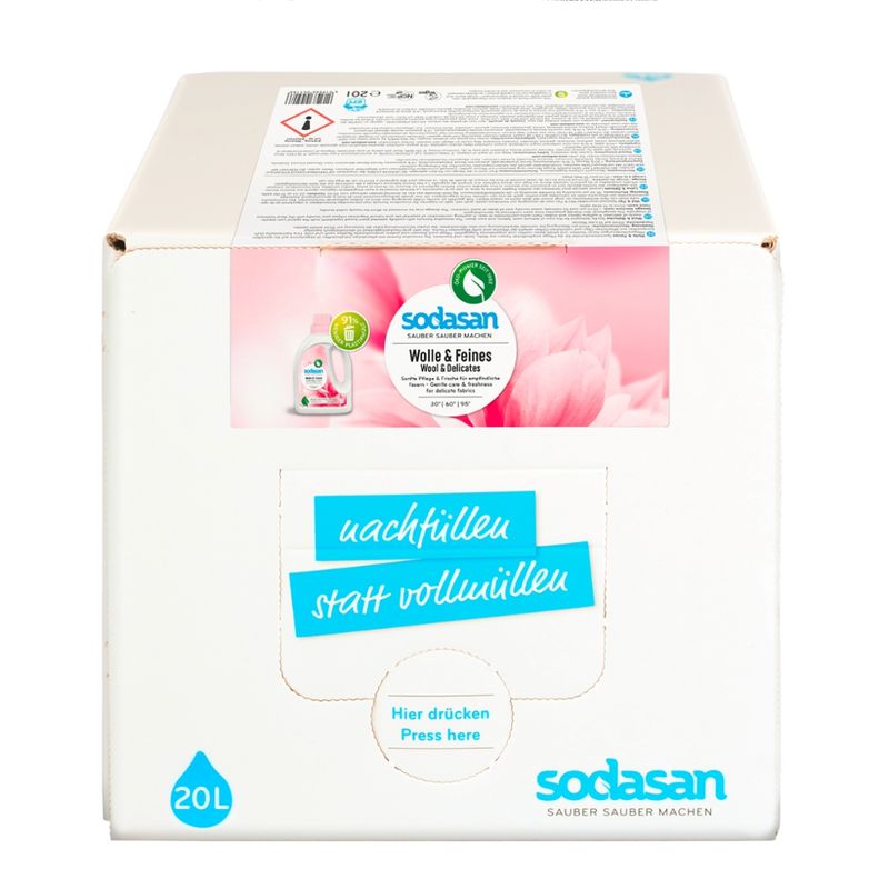 sodasan Wolle & Feines Waschmittel 20l BiB - Produktbild