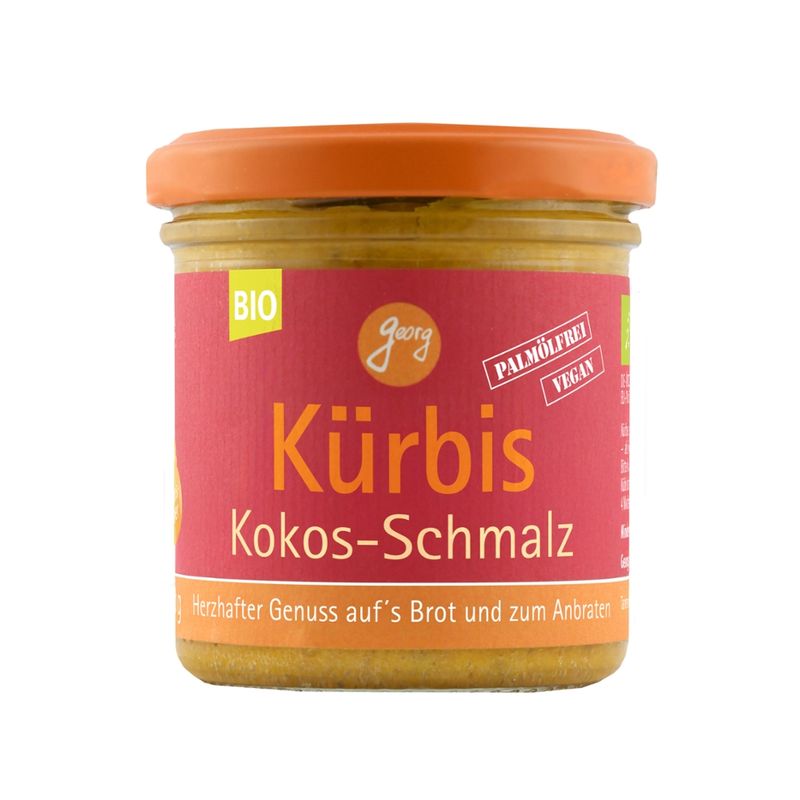Georg Kürbis-Kokos-Schmalz VEGAN mit Hokkaidokürbis, Äpfeln & Zwiebeln - ohne Palmöl Bio - Produktbild