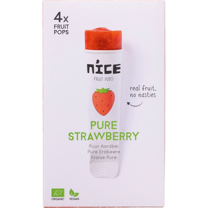 NICE Quetschtüte Pure Erdbeere Familienpackung - Produktbild