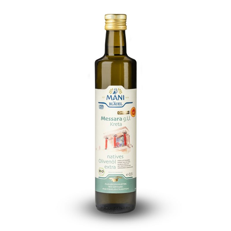 MANI® MANI natives Olivenöl extra, Messara g.U. Kreta, bio - Produktbild
