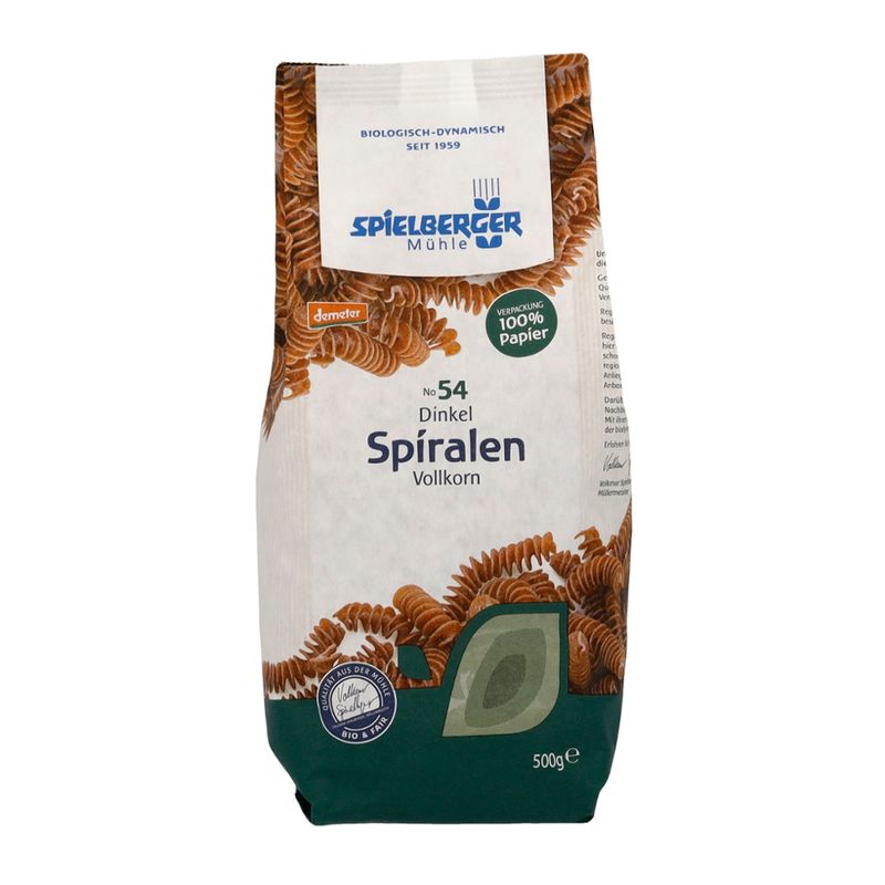 Spielberger Mühle Dinkel Spiralen, vollkorn, demeter - Produktbild