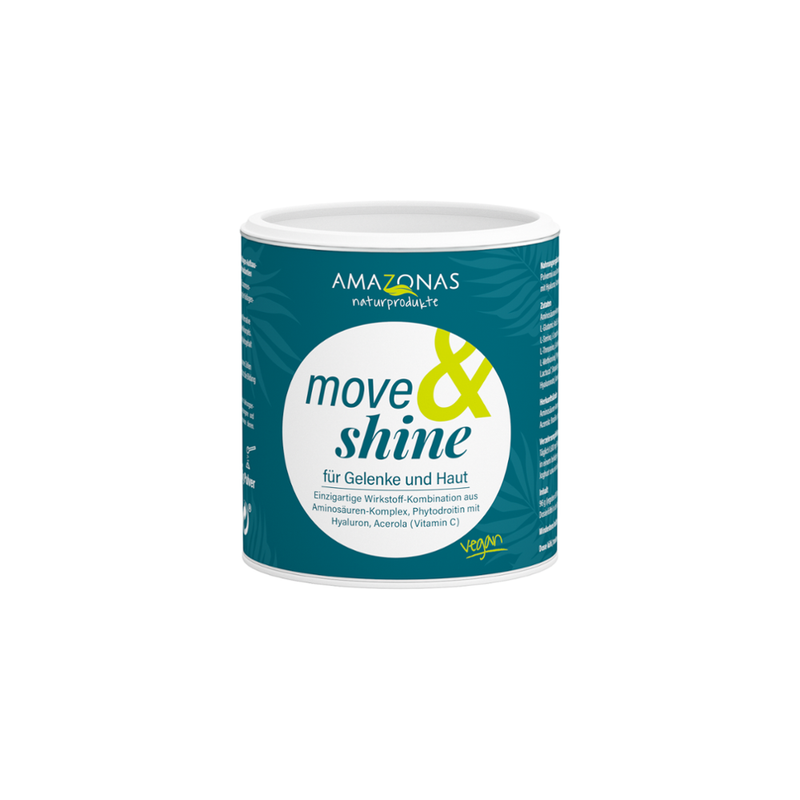 Amazonas Naturprodukte move & shine Kollagenaufprodukt vegan, mit Phytodroitin und Acerola native, für Haut und Gelenke - Produktbild