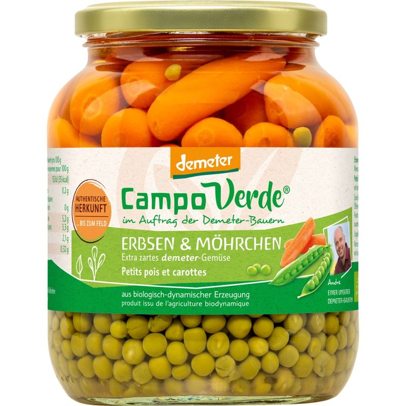Campo Verde CV demeter Erbsen & Möhrchen 680g - Produktbild