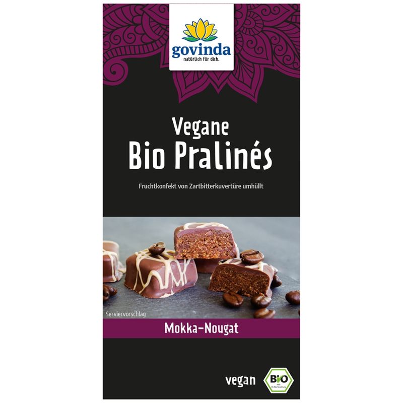 Govinda Vegane Bio Pralinés Mokka-Nougat - Produktbild