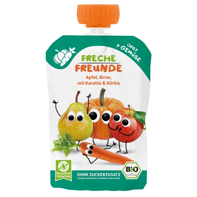 Freche Freunde Freche Freunde „Apfel, Birne, Karotte & Kürbis“ BIO - Produktbild