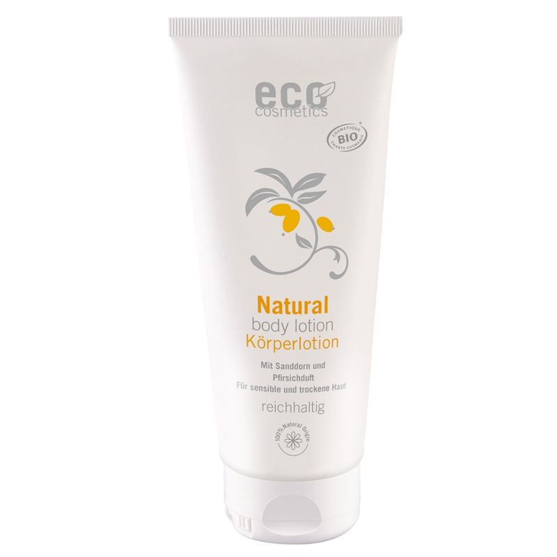 eco cosmetics Körperlotion Sanddorn mit Pfirsichduft - Produktbild