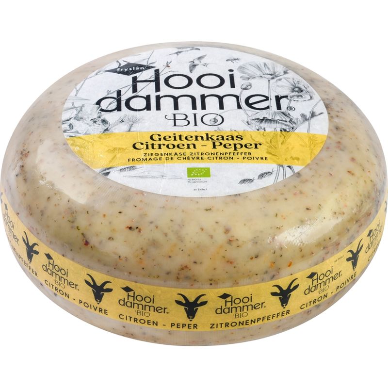 Hooidammer Hooidammer Bio Ziegenschnittkäse Zitronenpfeffer nach niederländischer Herstellungsart 4/5kg mindestens 50% Fett i. Tr. - Produktbild