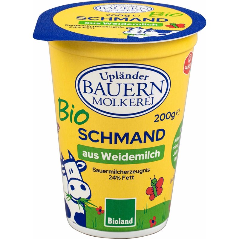 Upländer Bauernmolkerei Sauermilcherzeugnis Schmand 24% - Produktbild