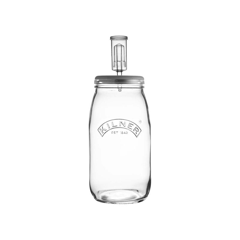 memo Handelsware KILNER Fermentier-Set groß, Einmachglas mit Silikonventil im Deckel, 3 Liter - Produktbild