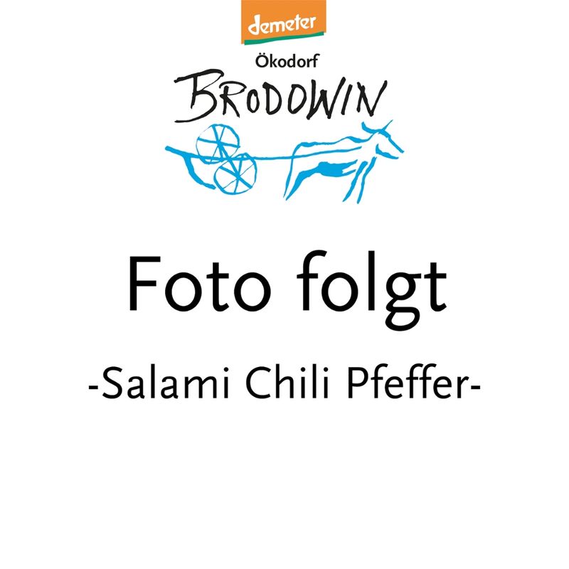 Ökodorf Brodowin Demeter Brodowiner Salami Chili Pfeffer, 150g - Produktbild