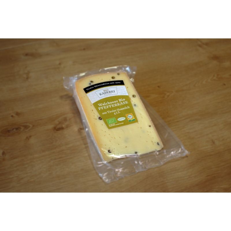Biokäserei Walchsee  SB Walchseer Bio Pfefferkäse 250g e, 10 Stk./Karton - Produktbild