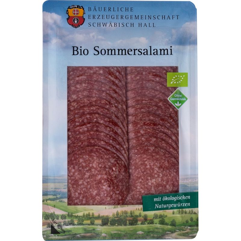 Bäuerliche Erzeugergemeinschaft Schwäbisch Hall Bio Sommersalami - Produktbild
