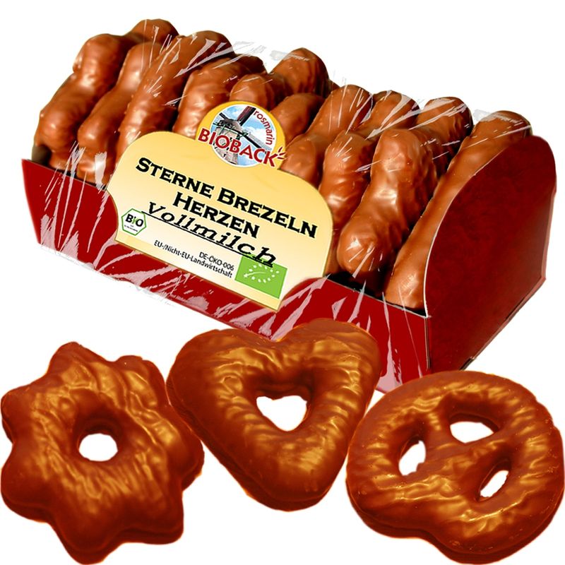 rosmarin BIOBACK Sterne Brezeln Herzen Vollmilch Lebkuchen - Produktbild