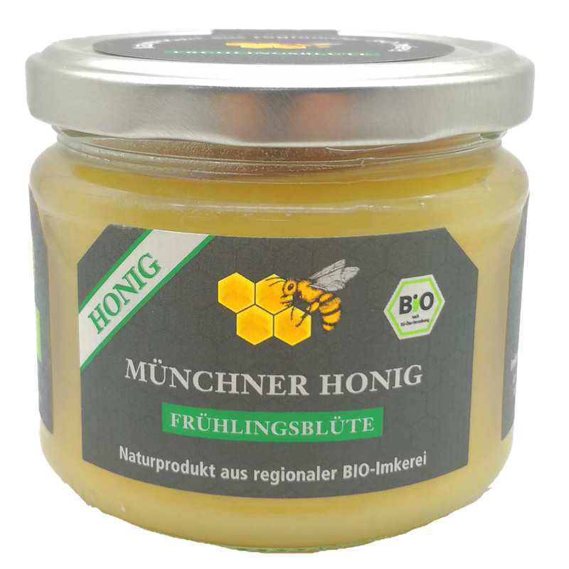 DelGusto Bio-Honig Münchner Frühjahrs-Blüte aus regionaler Bio-Imkerei cremig gerührt - Produktbild