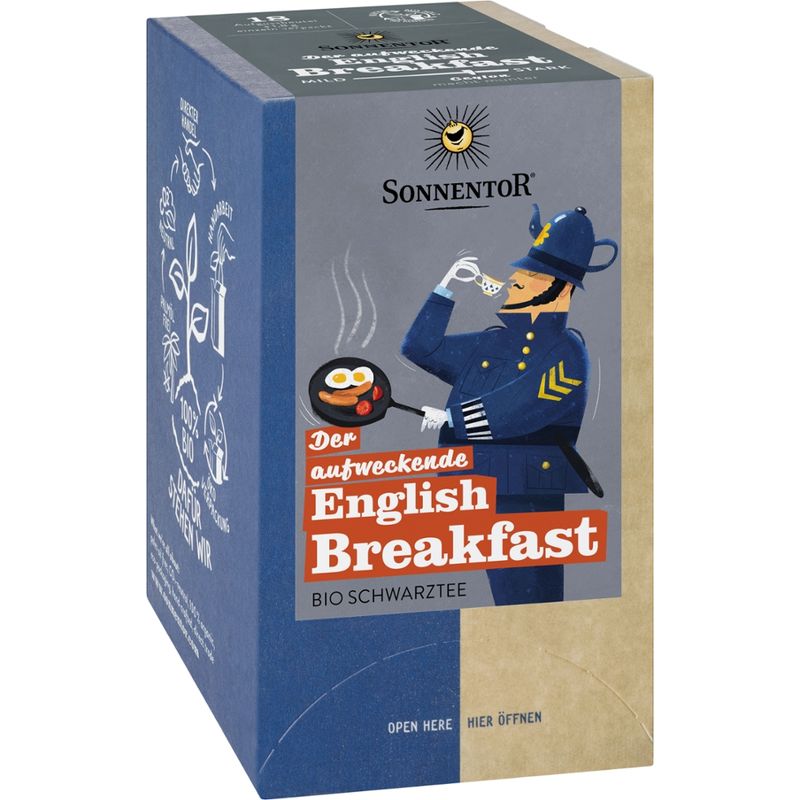 Sonnentor Der aufweckende English Breakfast Tee, Doppelkammerbeutel - Produktbild