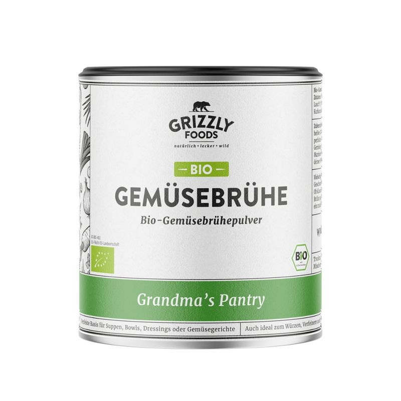 Grizzly Foods Bio-Gemüsebrühe Pulver 280g - Produktbild
