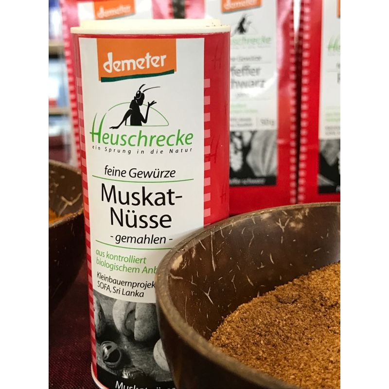 Heuschrecke Muskatnüsse, Demeter, gemahlen, Kleinbauernprojekt SOFA, Sri Lanka - Produktbild