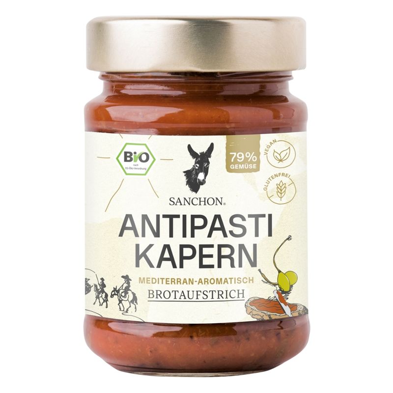 Sanchon BA Brotaufstrich Antipasti Kapern, 190 g, SANCHON, bio - Produktbild