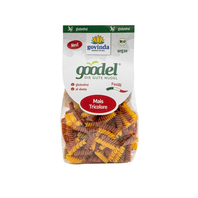 Govinda goodel DIE GUTE NUDEL Fusilli Mais Tricolore - Produktbild