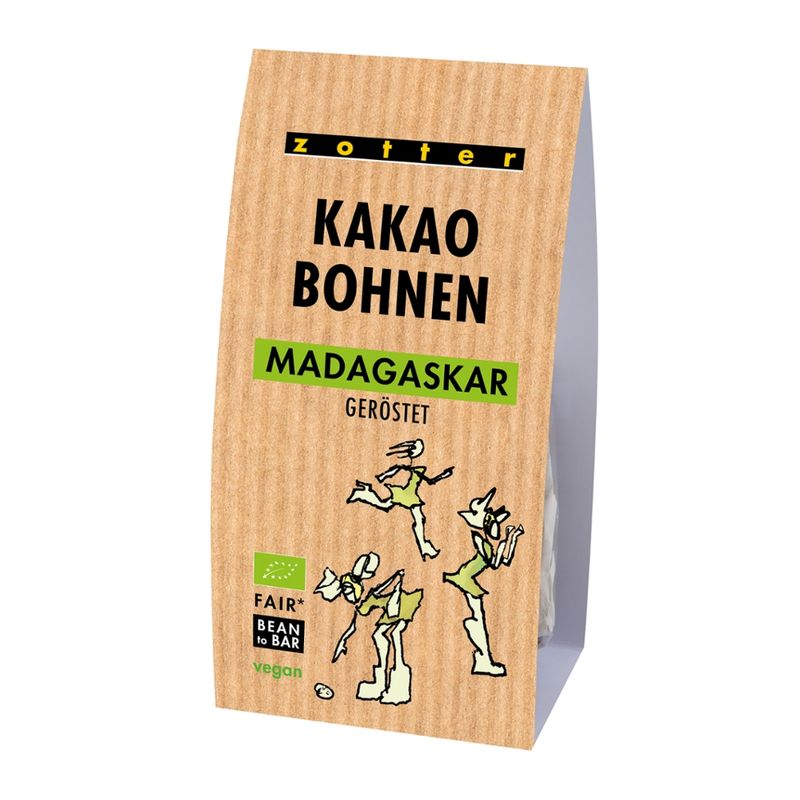Zotter Schokolade Kakaobohnen Madagaskar geröstet - Produktbild