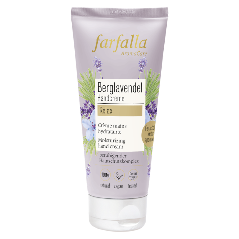farfalla Berglavendel Relax, Schön entspannt Handcreme, 50ml - Produktbild