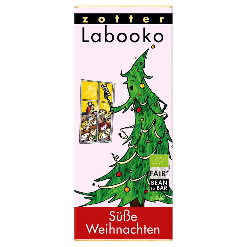Zotter Schokolade Labooko - Süße Weihnachten - Weiße Schokolade & Karamell - Produktbild
