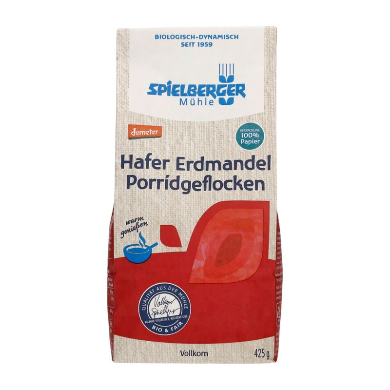 Spielberger Mühle Hafer Erdmandel Porridgeflocken, demeter - Produktbild