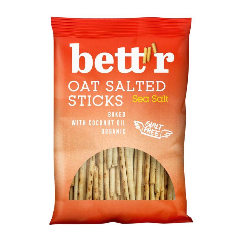 Bett'r Bio Oat Sticks with Sea Salt, 50g, Bettr - Produktbild