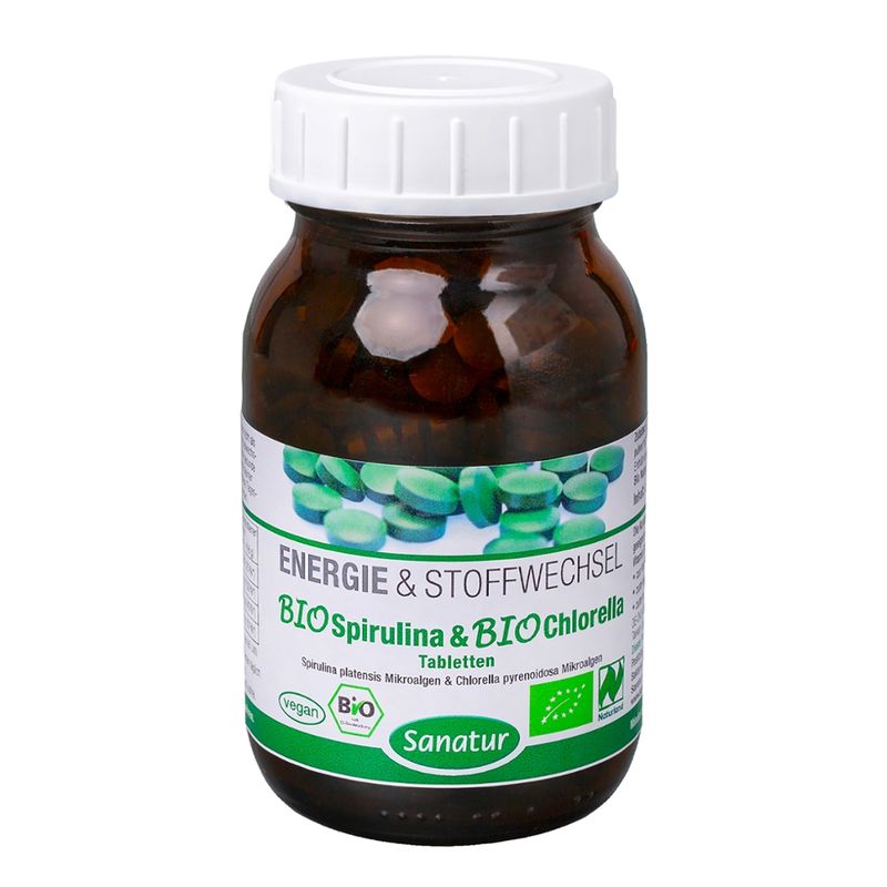 Sanatur BioSpirulina & BioChlorella 250 Tabletten, kbA - Produktbild