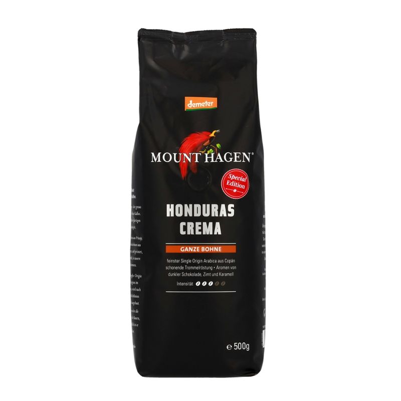 Mount Hagen Demeter Crema Honduras, ganze Bohne - Produktbild