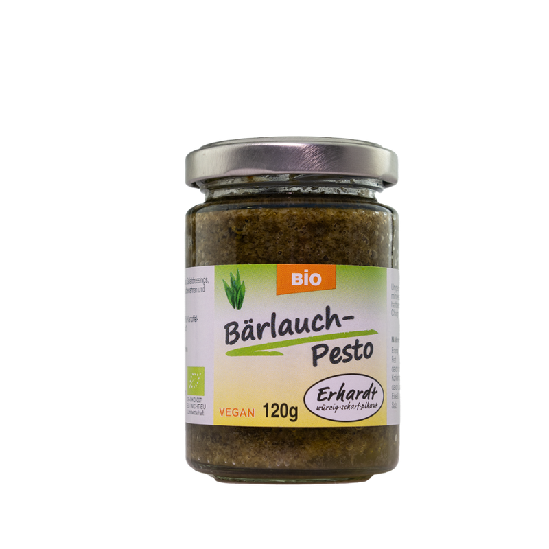 Erhardt würzig • scharf • pikant Bärlauch-Pesto BIO 120g - Produktbild