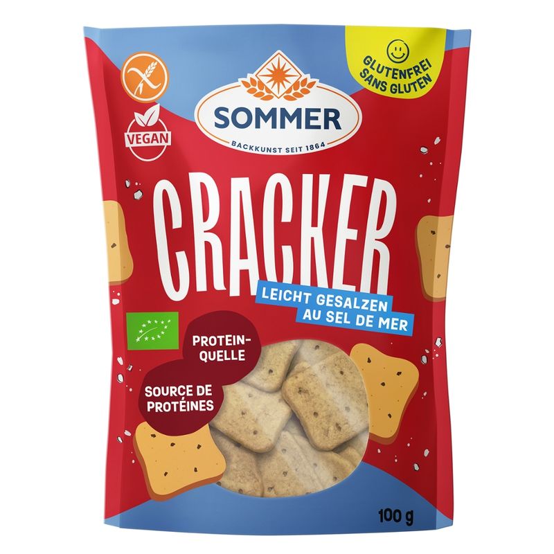 SOMMER BACKKUNST SEIT 1864 BioCracker gesalzen GLUTENFREI - Produktbild