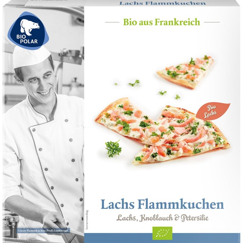 Biopolar Bio Lachs Flammkuchen, 260 g, tiefgefroren - Produktbild