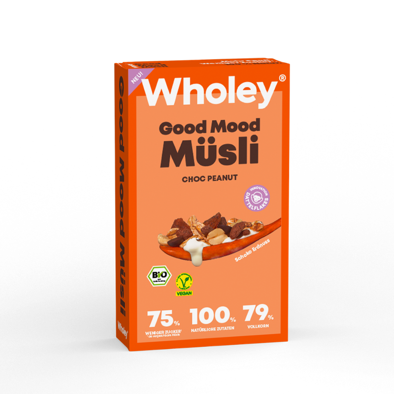 Wholey Wholey Good Mood Müsli Choc Peanut - Produktbild