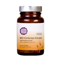 BIO Cordyceps Extrakt, 60 Kapseln a´350mg, 30% Polysaccharide - Produktbild