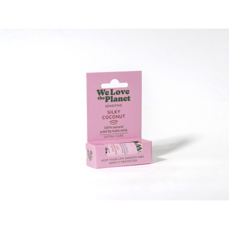 We Love The Planet We Love The Planet - 100% Natürlicher Lipbalm - Silky Coconut (Sensitive) - Papertube im Blister - Produktbild