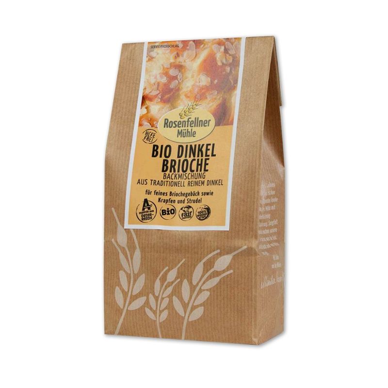 Rosenfellner Mühle & Naturkost Bio Dinkel Brioche Backmischung 500g - Produktbild