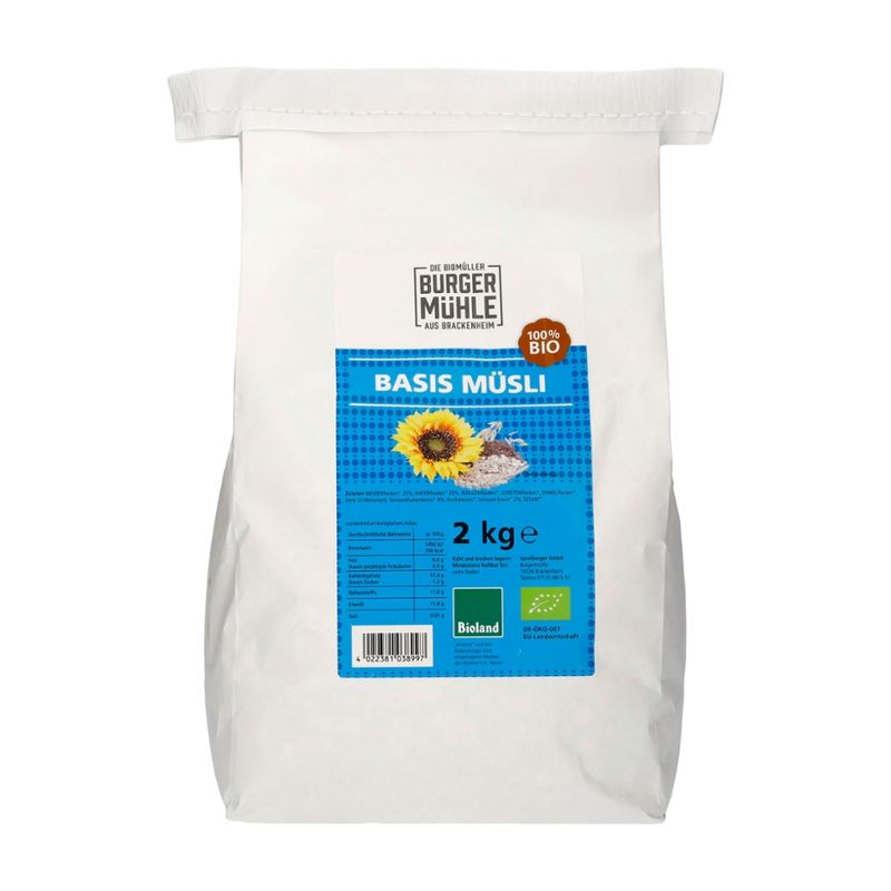 Burgermühle Basis Müsli, bioland – für Familien & Vorrat - Produktbild