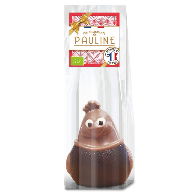 LES CHOCOLATS DE PAULINE Milk chocolate knitted hen - Produktbild