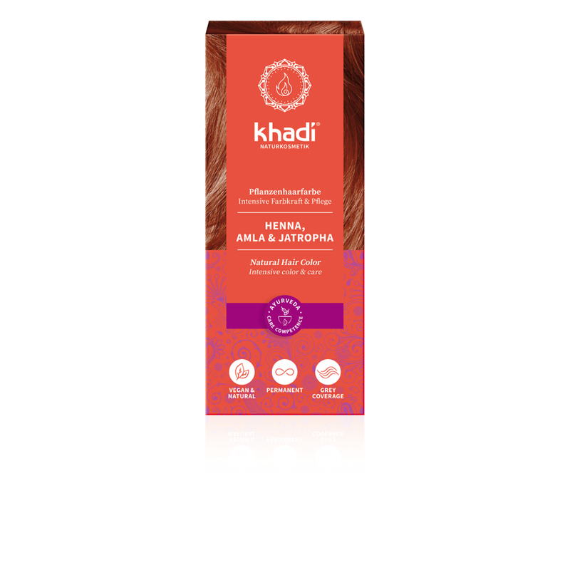khadi Naturprodukte khadi Pflanzenhaarfarbe Henna, Amla & Jatropha - Produktbild