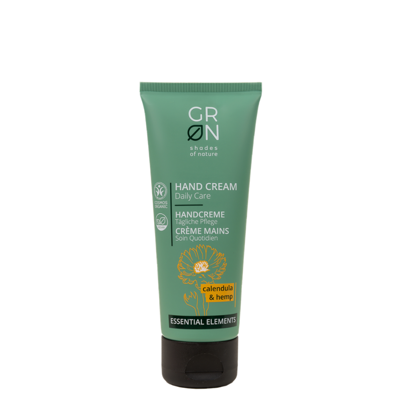 GRN GRN [GRÜN] Handcreme Tägliche Pflege Bio-Hanf & Bio-Ringelblume - Essential Elements - Produktbild