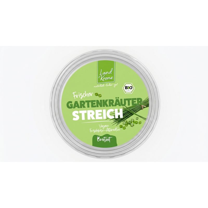 Landkrone Bio Frischer Gartenkräuter Streich - Vegane Frischkäse-Alternative - Produktbild