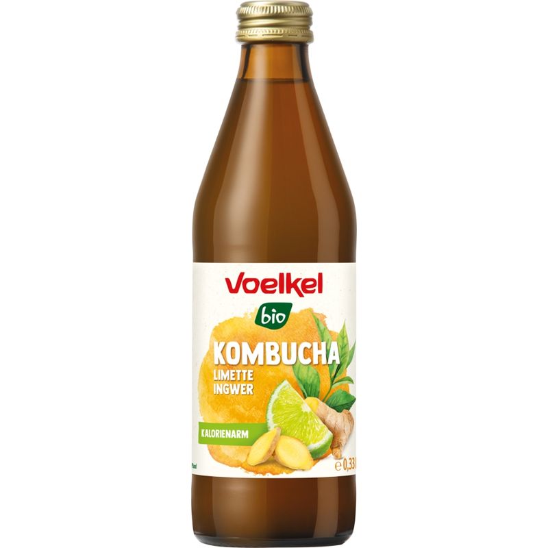 Voelkel Kombucha Limette Ingwer - Produktbild