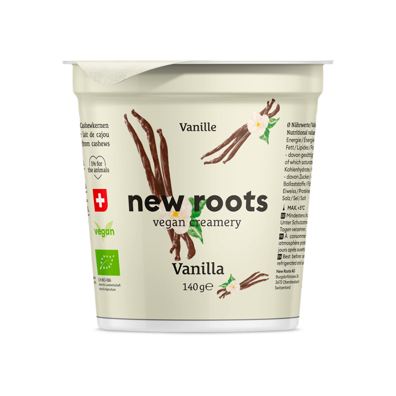 New Roots Pflanzliche Alternative zu Vanillejoghurt, aus Cashewkernen - Produktbild