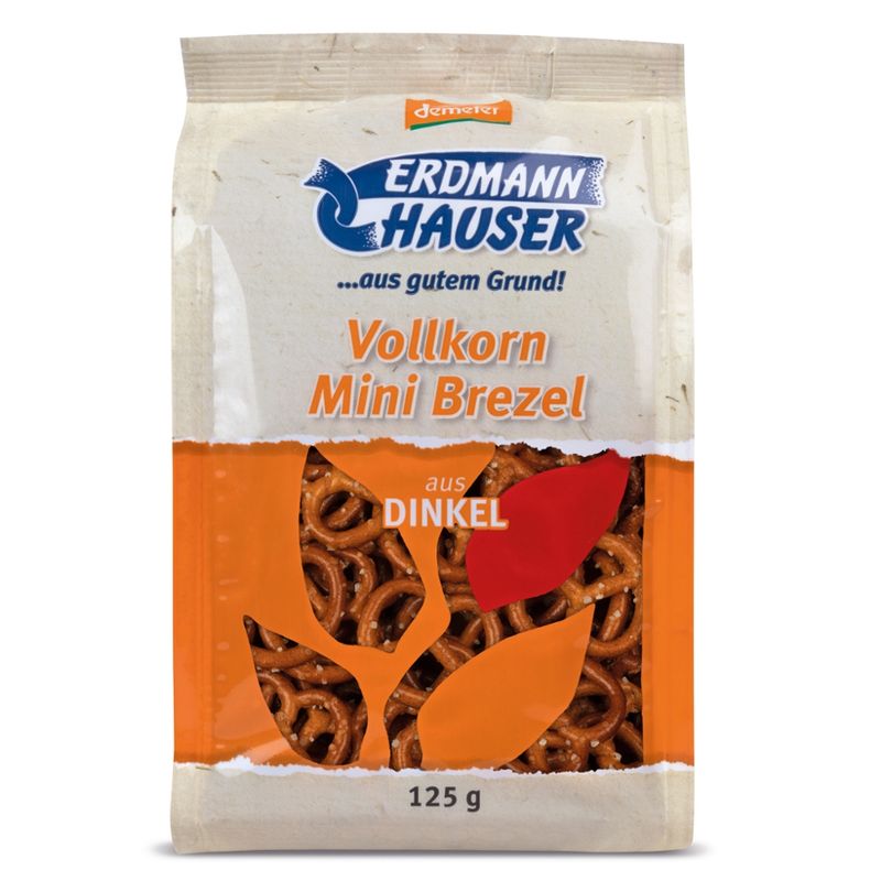 ErdmannHAUSER Getreideprodukte ErdmannHAUSER demeter Vollkorn Mini Brezel aus Dinkel - Produktbild