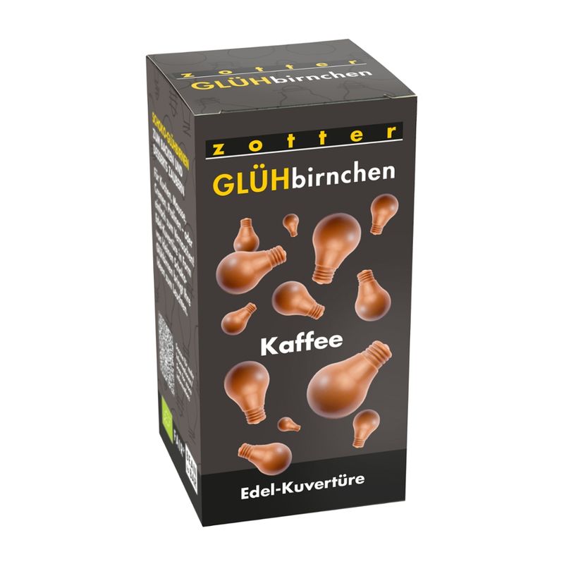 Zotter Schokolade Glühbirnchen - Kaffee - Produktbild