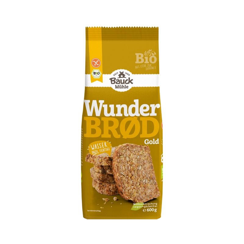 Bauck Mühle Wunderbrød Gold Bio glutenfrei - Produktbild