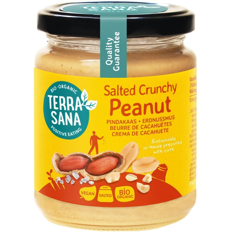 TerraSana Erdnussmus Crunchy mit Steinsalz - Produktbild