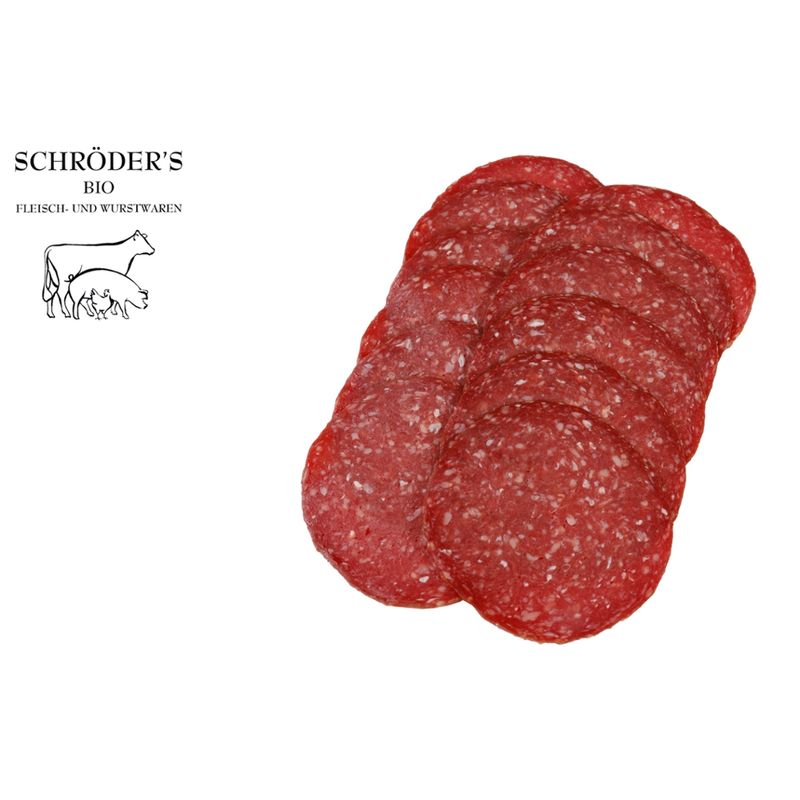 Schröder's Bio Fleisch- und Wurstwaren Rindermettwurst in Scheiben ca. 80 g - Produktbild
